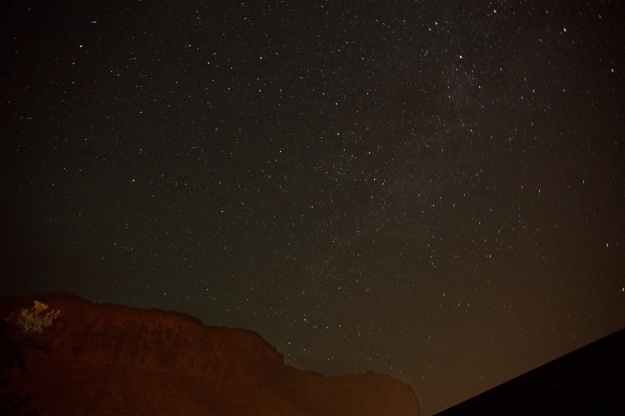 Milky Way over the red rocks in the Colorado River valley
