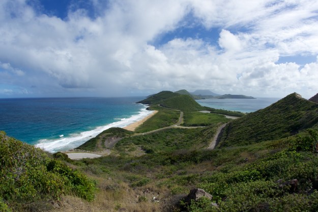 St. Kitts, looking toward Nevis.