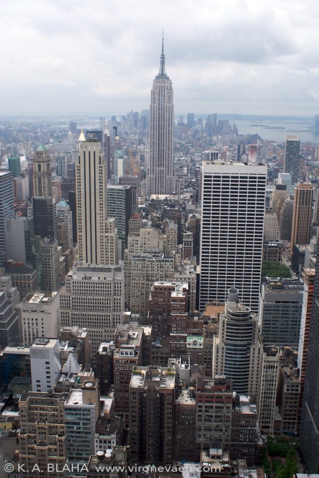 New York City from the Rockefeller Building.