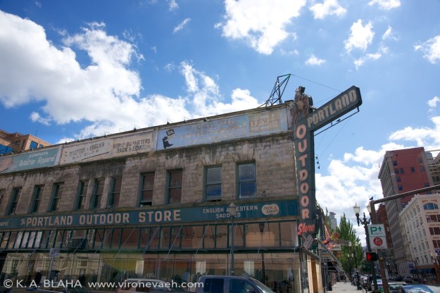 On the street in Portland, OR.