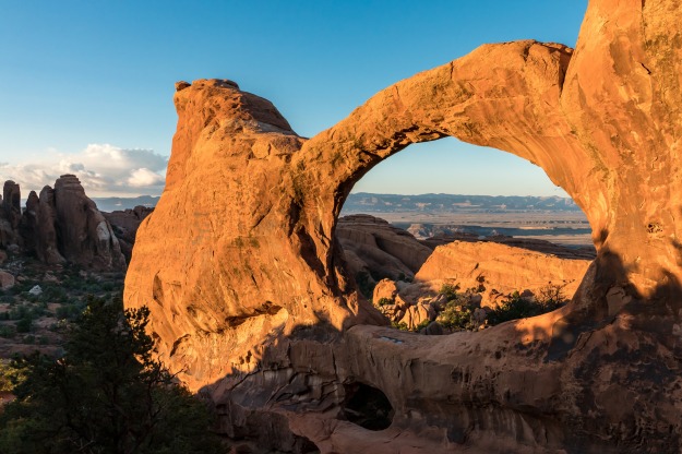 Double O Arch, just before we went off onto the primitive trail. I'm so glad I got to see it in such a beautiful state.
