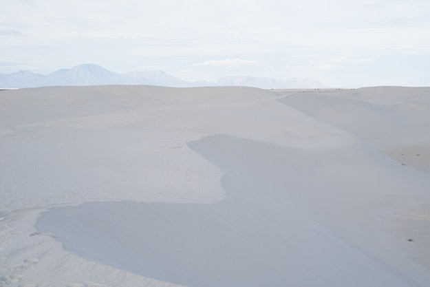 San Andres Mountains behind White Sands