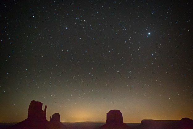 Stars at Monument Valley