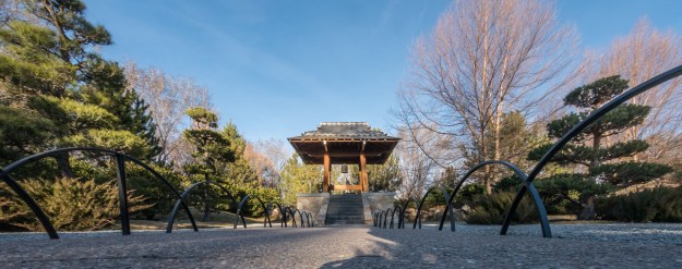 The shrine at the Japanese Garden